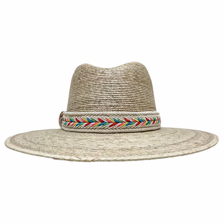 Natural Wide Brim Mexican Palm Hat - Style Bisbee | Open Sizing 6 for wholesale on Faire3