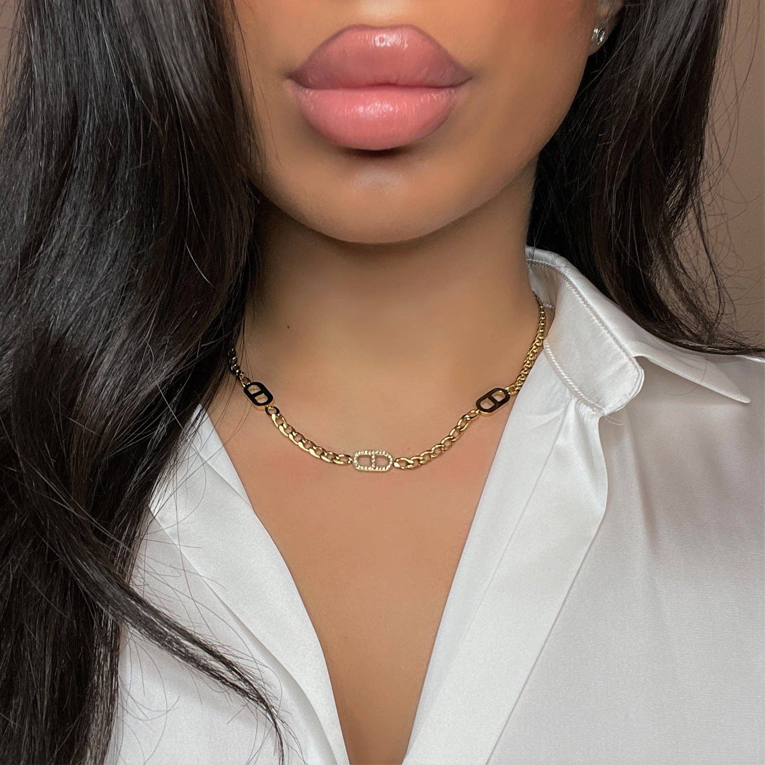 Schmuckgroßhandel - Wholesale Link & Chain Necklace - Prestige 2 necklace | 18K gold plated3