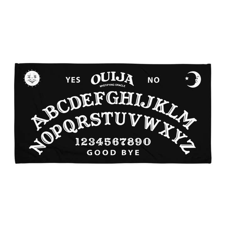 Ouija Board Beach Towel for wholesale by Goth Cloth Co.