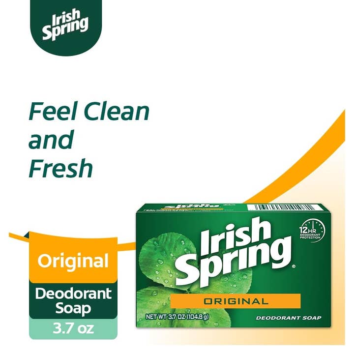 SB Distribution Ltd® - Wholesale Bar Soap - IRISH SPRING BAR SOAP 4 OZ 20 PK ORIGINAL W/ FLAXSEED OIL