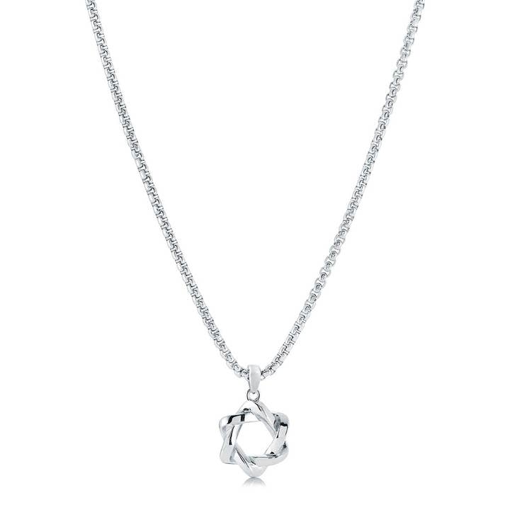 Twisted Star of David Necklace for wholesale by Koch La Ni Jewelry