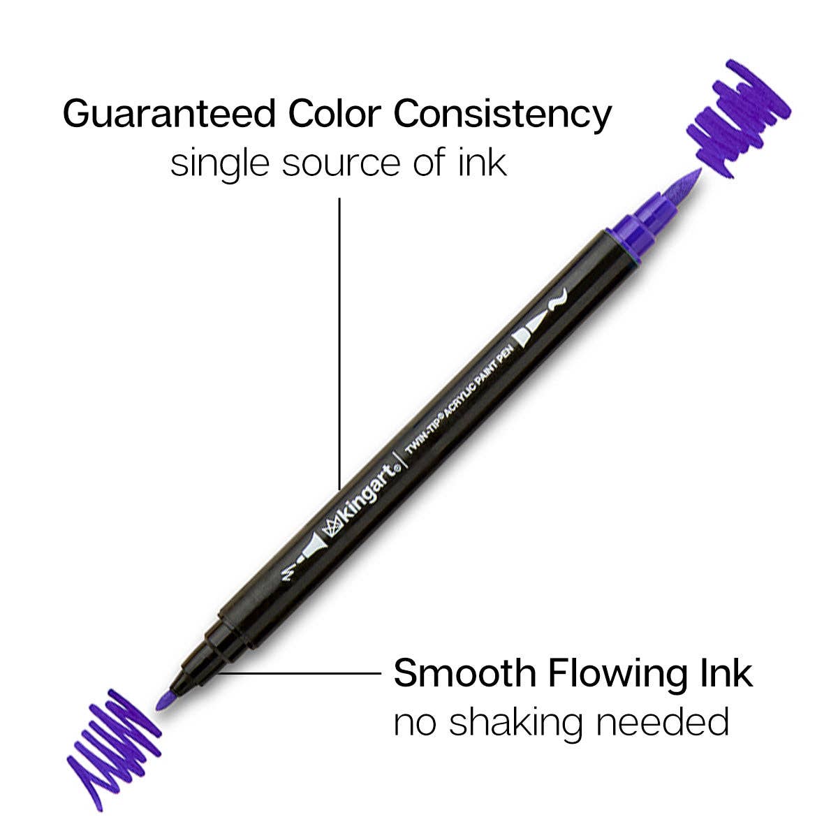 KINGART - Wholesale Marker - Dual Tip Acrylic Paint Pens - 24 Colors1