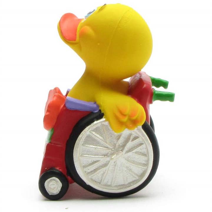 Duckshop - Wholesale Bath Toy - Baby - Rubber Duck Wheelchair - Rubber Duck