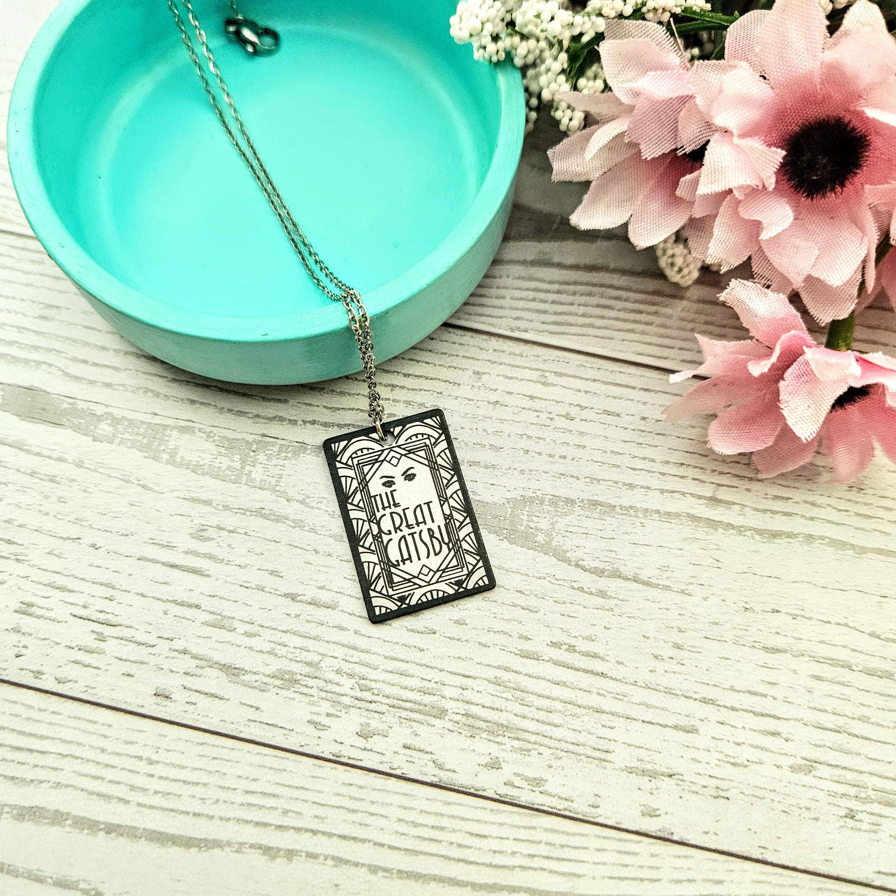 ShesSoCrafty Goods - Wholesale Pendant/Charm Necklace - Great Gatsby Art Deco Stainless Steel Pendant3