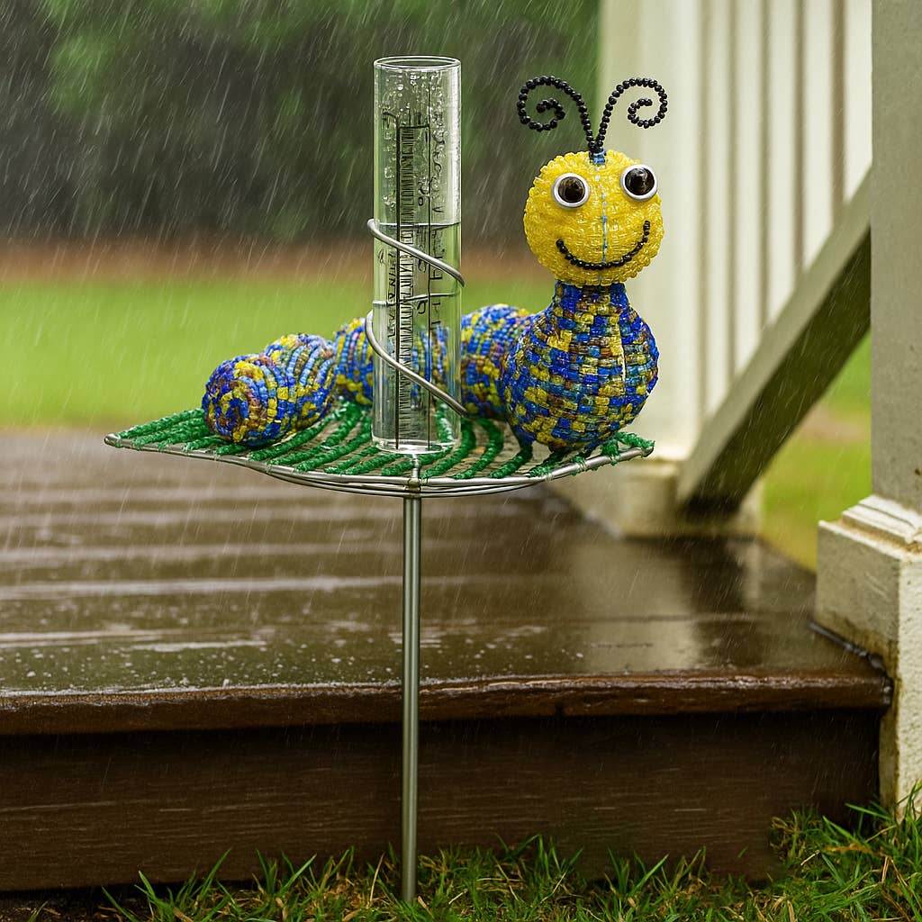 Beadworx By Extol Accessories Ltd. – wholesale Outdoor ornament/decor – Rain Gauge Caterpillar Set of 22