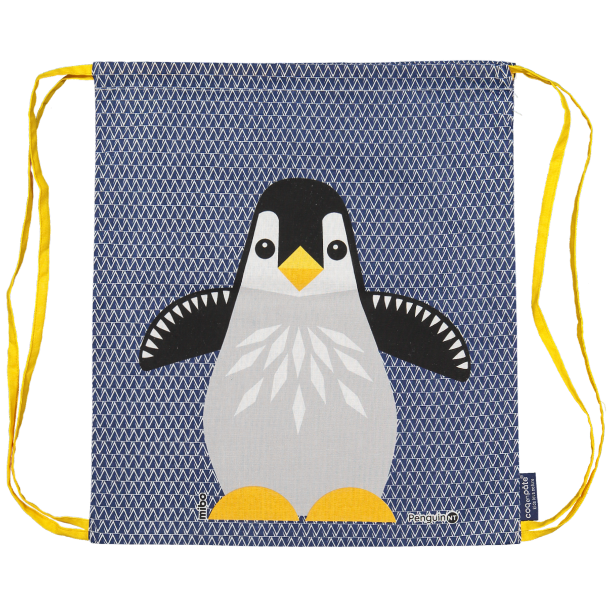 Coq En Pate – Mala com cordão – Criança por atacado – Mochila de cordão infantil com desenho de pinguim3