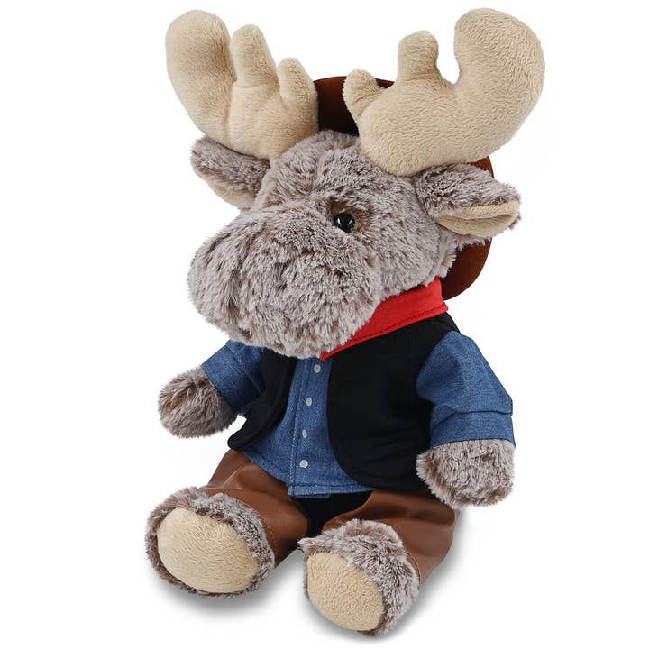 SUPERZACHTE PLUCHE - ZITTENDE ELAND COWBOY VERKLEEDPARTIJ voor wholesale door Cota Global