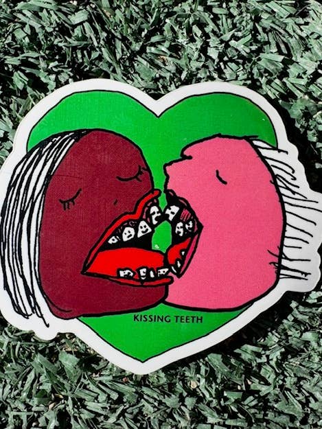 Kissing Teeth Sticker for wholesale by VERYUSUAL