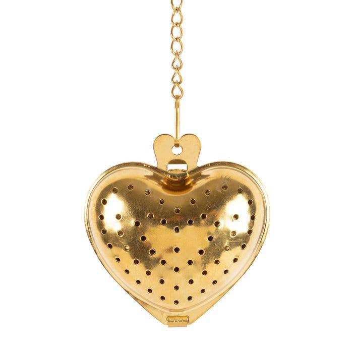 Magnifique Hearts - Wholesale Theevergiet/infuser - Hartvormige gouden thee-ei voor losse thee en kruiden