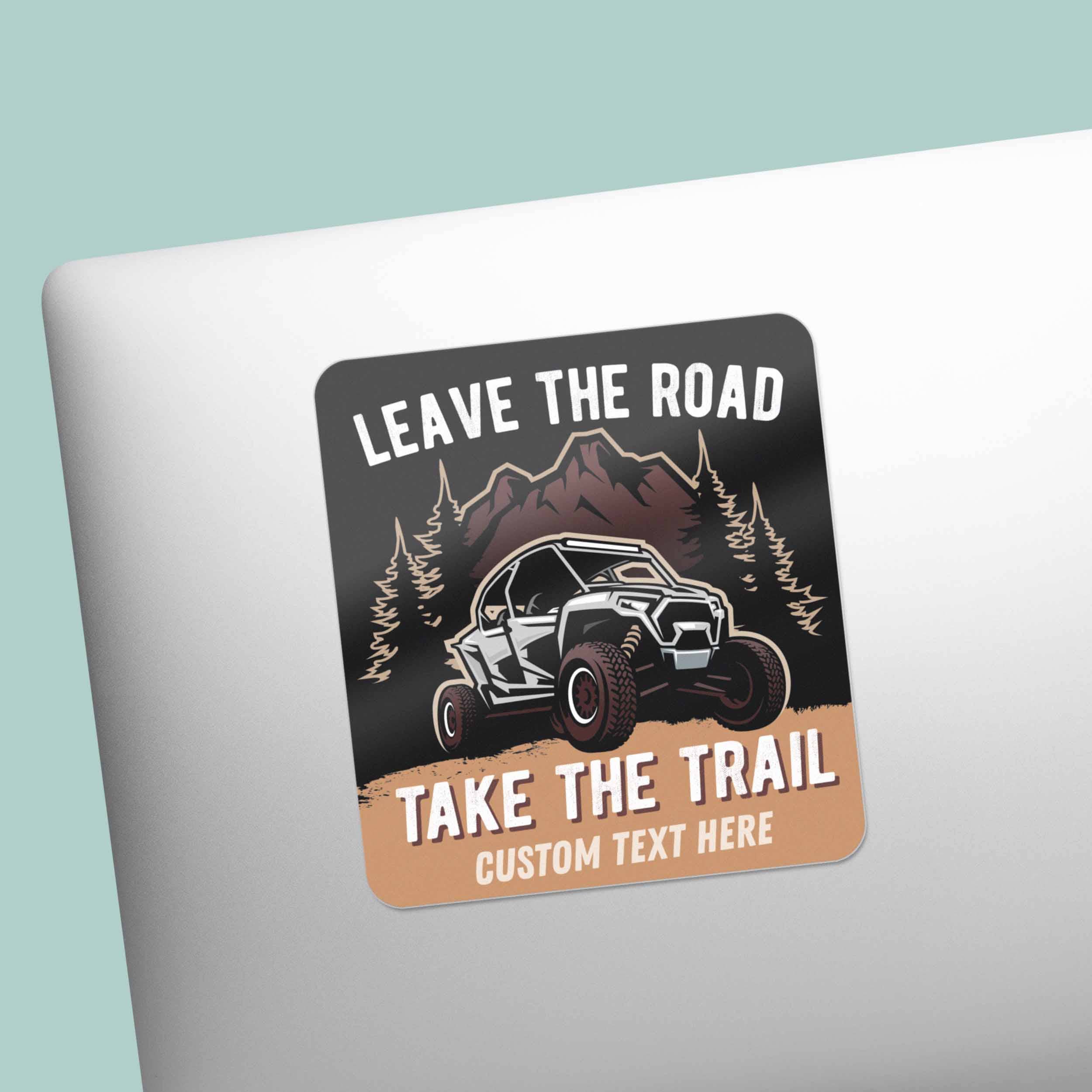 Sentinel Supply - Venta al por mayor Pegatina - Adhesivo personalizado Leave the Road Offroad, calcomanía UTV con el nombre en forma de gota3