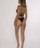 Attitude swimwear – Großhandel Bikini – Damen – Dreieck-Bikini mit Gürtelband, goldfarbenem Ring und Tanga-Slip7