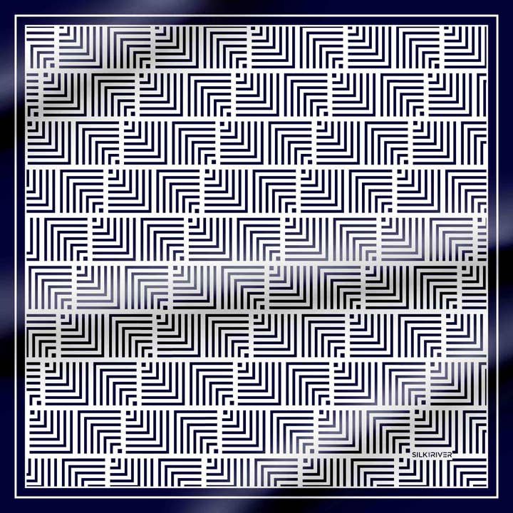 GENEST WIT-D.BLUE voor wholesale door Silk and River