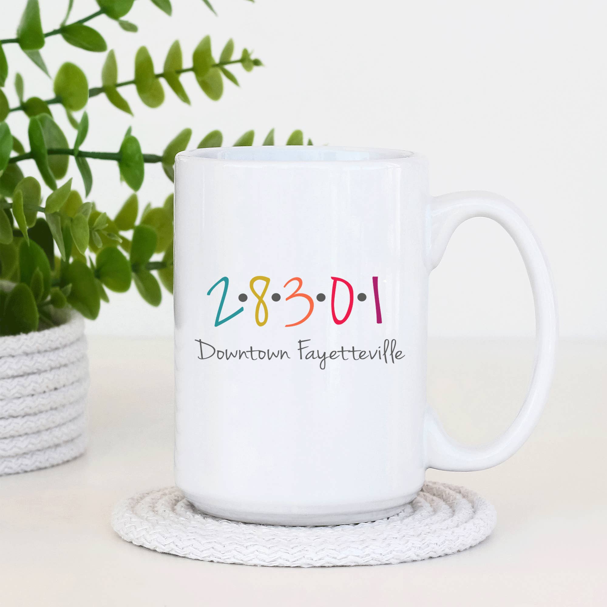 Familiar Goods - Wholesale Coffee Mug - Zip Code Dots - 15oz