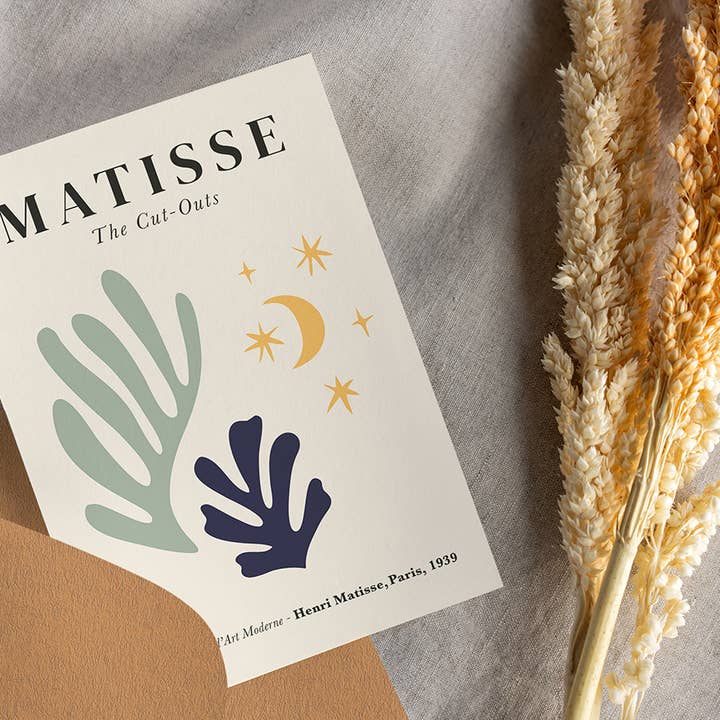 Vykort Henri Matisse - Nr 3 Blad och Stjärnor för wholesale av Esque