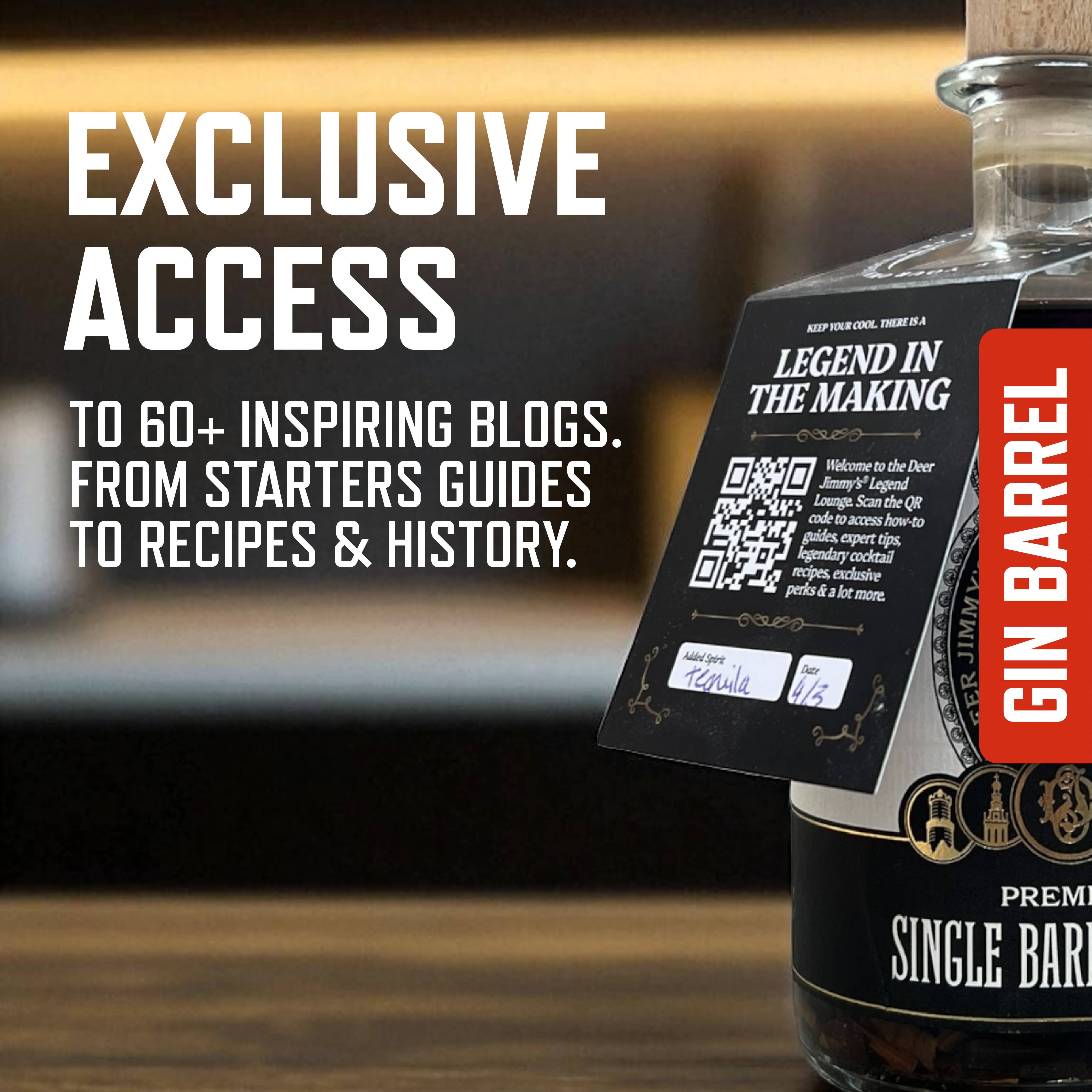 Deer Jimmy's® – wholesale DIY drink kit – Deer Jimmy's® DIY Aged Gin Gift Set – Gin Barrels5