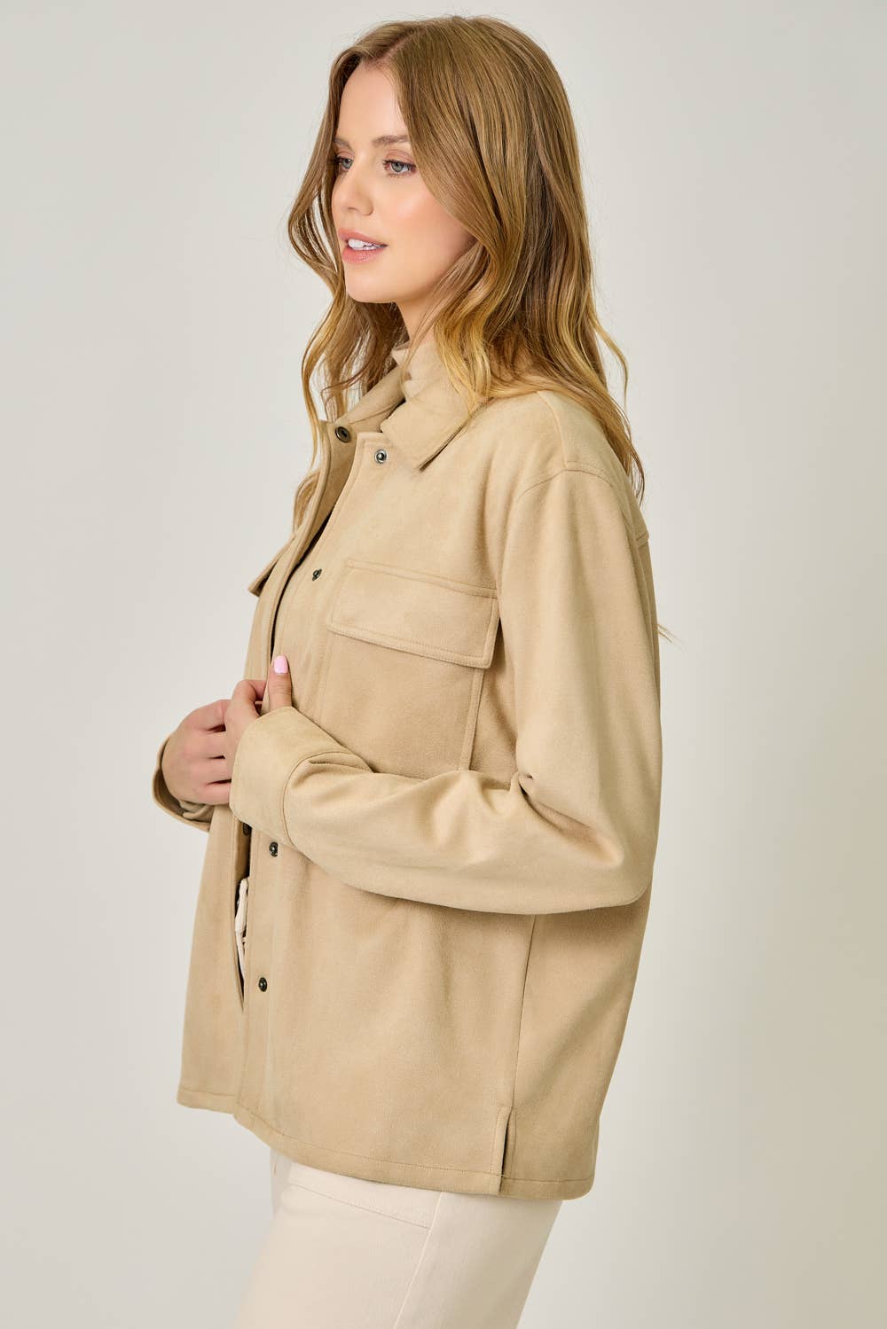 Mystree - Wholesale Shirt Jacket/Shacket - Women's - 61219 Suede Shacket27