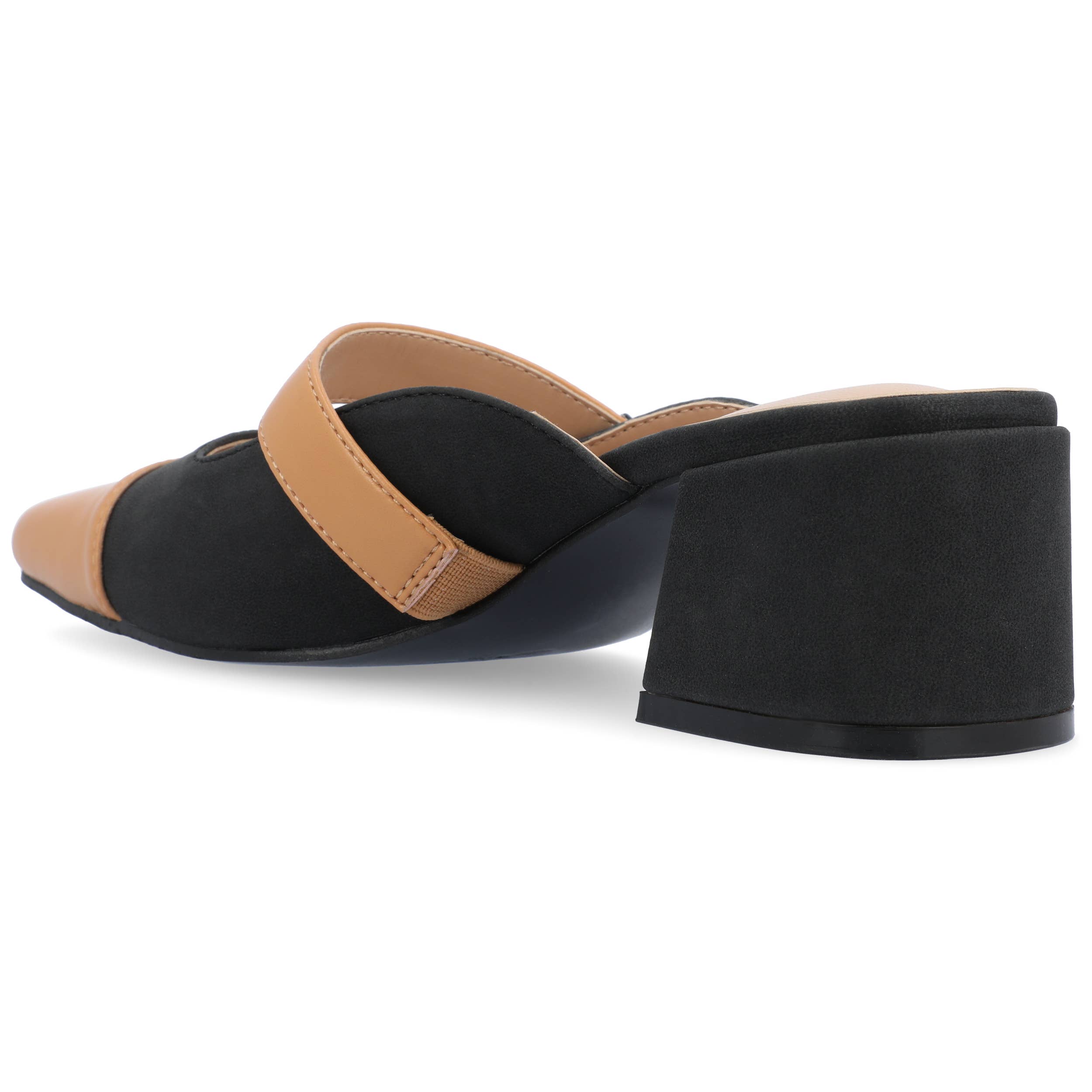 Journee - Wholesale Low Heels - Women's - Dalla Kitten Block Heels In Faux Leather2