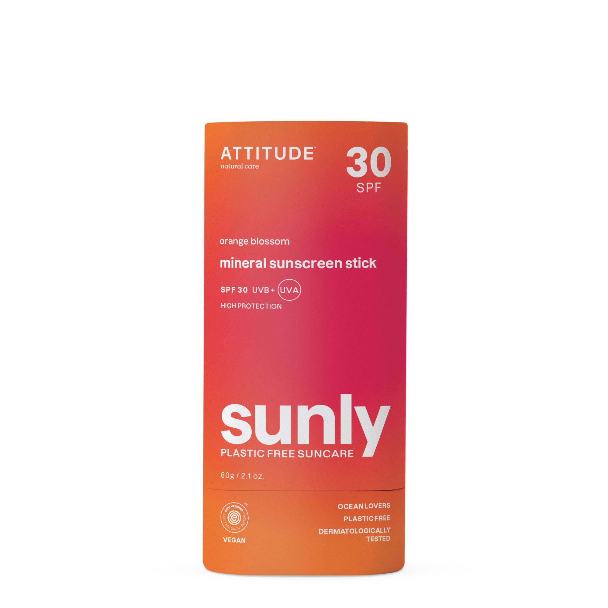 Brand Organic – wholesale Sunscreen – ATTITUDE Sunly Orange Blossom Sunscreen Stick SPF 30 60g