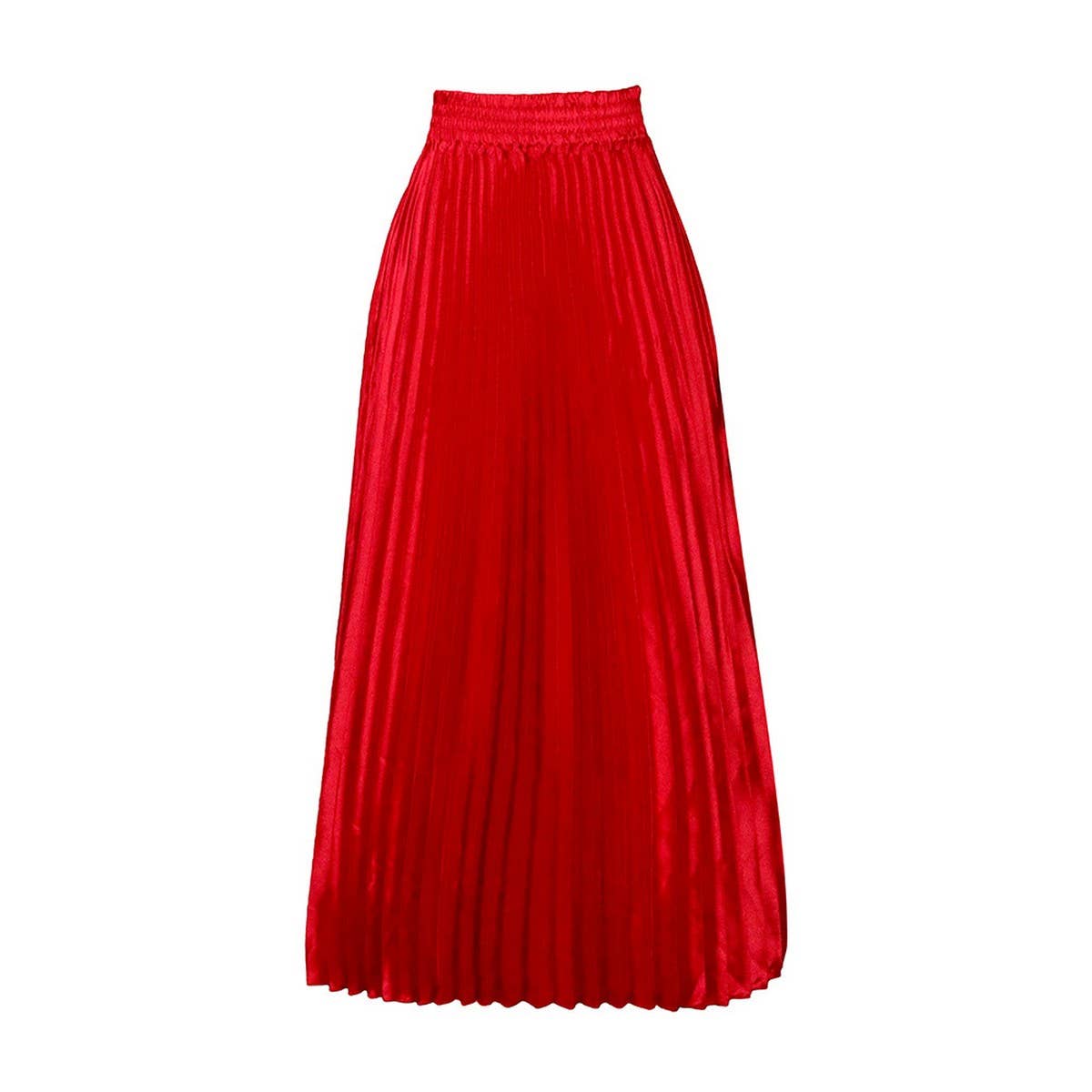 ACCITY - Wholesale Dress - Women's - PLUS SIZE MID-HIGH WAIST PLEATED LONG SKIRT_CWDMD36761