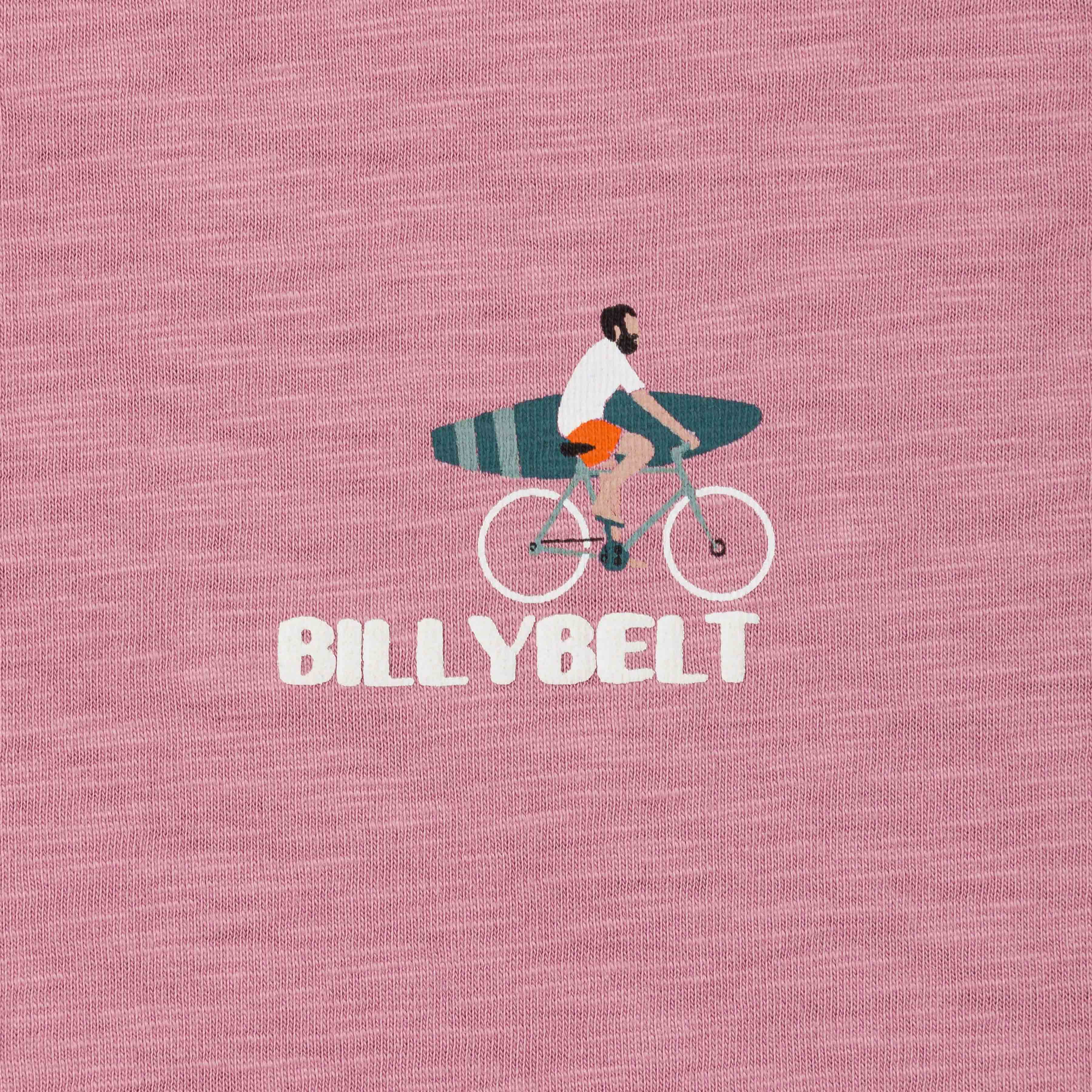 BILLYBELT - Wholesale T-Shirt - Men's - Surfer 100% organic cotton T-shirt - Pink3