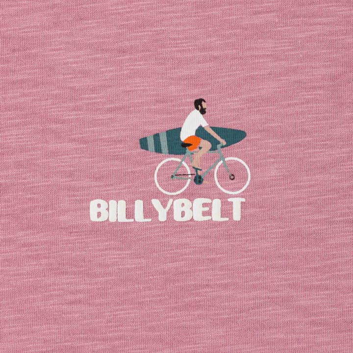 BILLYBELT - Wholesale T-Shirt - Men's - Surfer 100% organic cotton T-shirt - Pink3