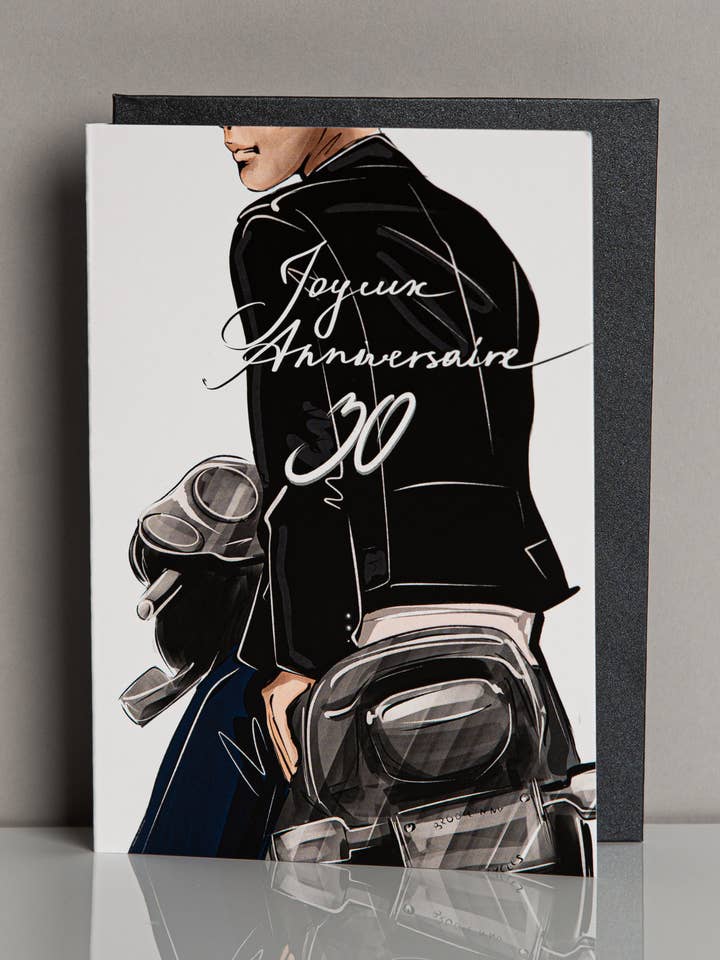 Geburtstagskarte (30) für den Großhandel von MonArtBuro