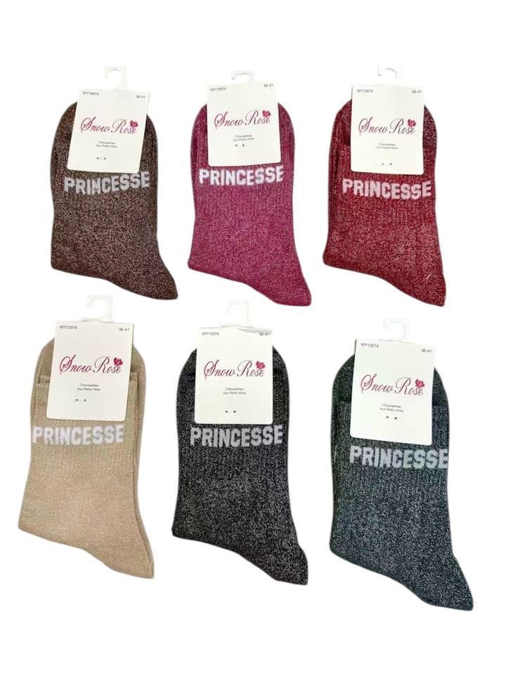 Shiny socks for wholesale by Belle Com'Elle