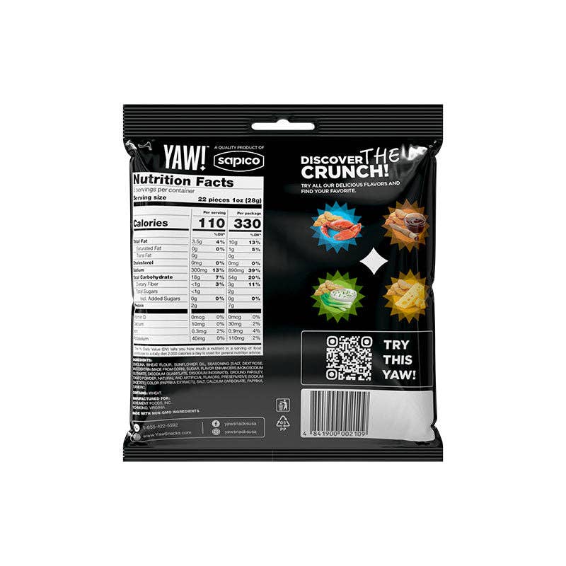 YAW snacks - Wholesale Puffed Snack - YAW! Tomato and Herb Baked Baguette Bites Snack 3oz1