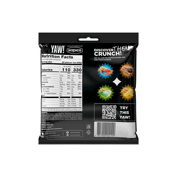 YAW snacks - Wholesale Puffed Snack - YAW! Tomato and Herb Baked Baguette Bites Snack 3oz1