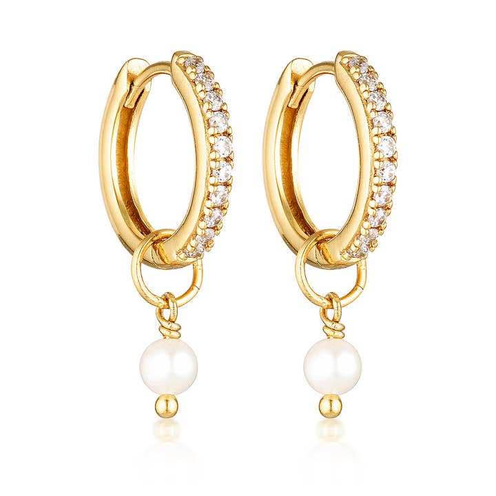 DAISY HOOPS | GOLD for wholesale by EL&RO Jewellery