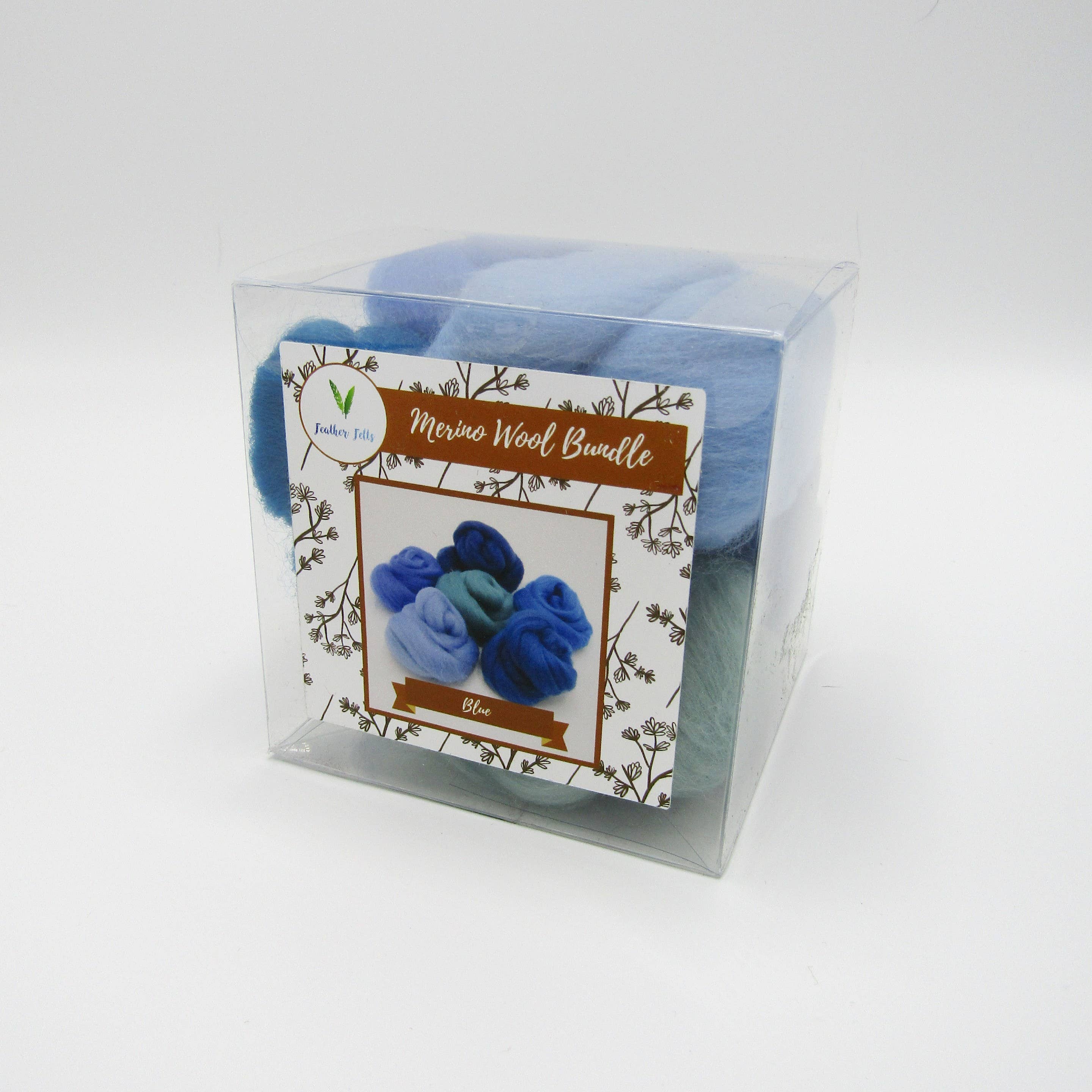 Feather Felts – wholesale Craft supplies – Blue - Wool Bundle5