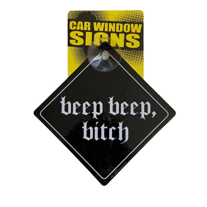 Kalan - Wholesale Car Decorative Charm - Unisex - Beep Beep Bitch Car Sign