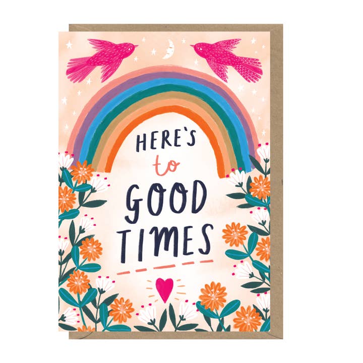 Good Times - Colorful Greeting Card for wholesale by Nelson Line