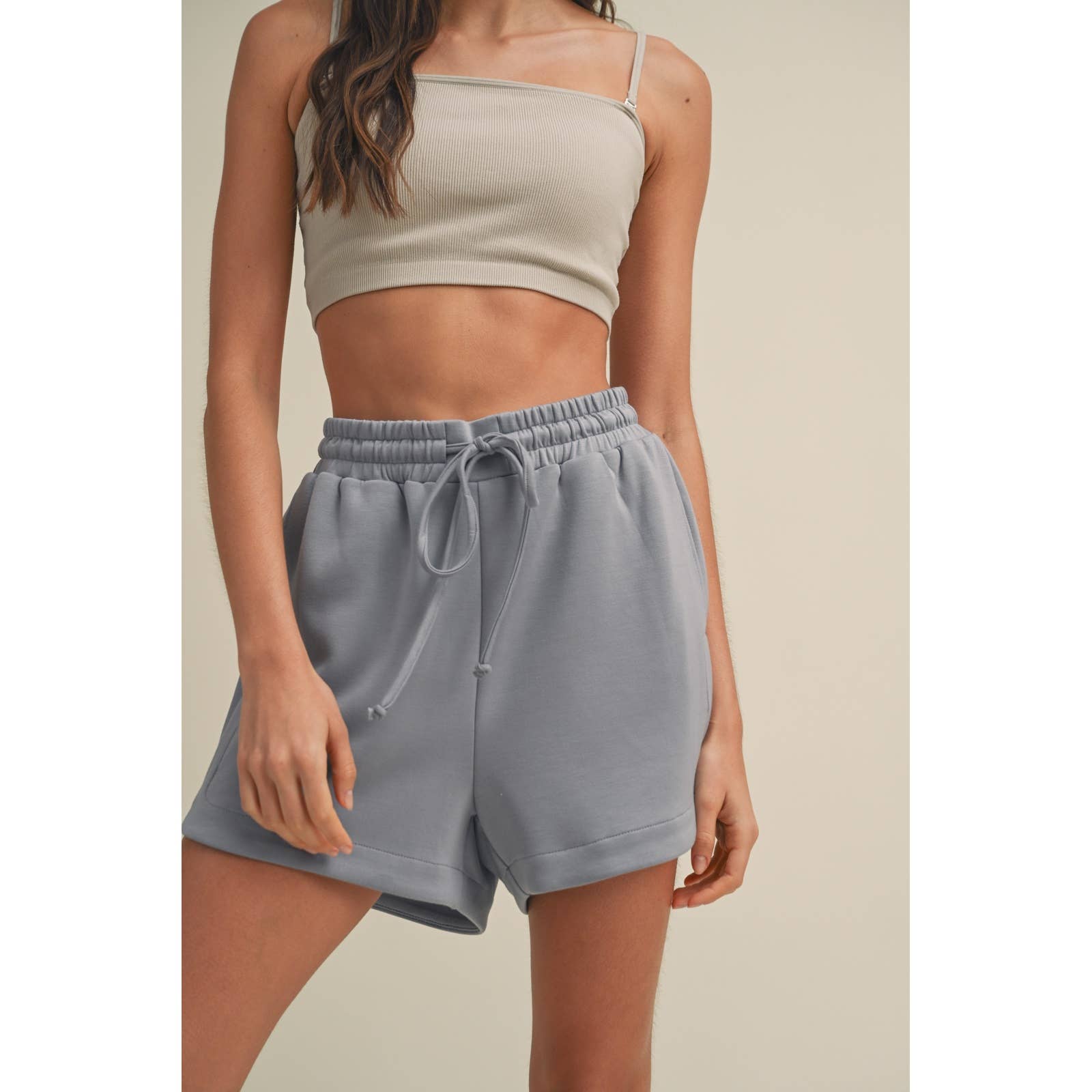 Wishlist Apparel – Calções – Mulher por atacado – CALÇÕES DE MERGULHO COM CORDÃO COM DETALHE LATERAL/WL24-8656B4