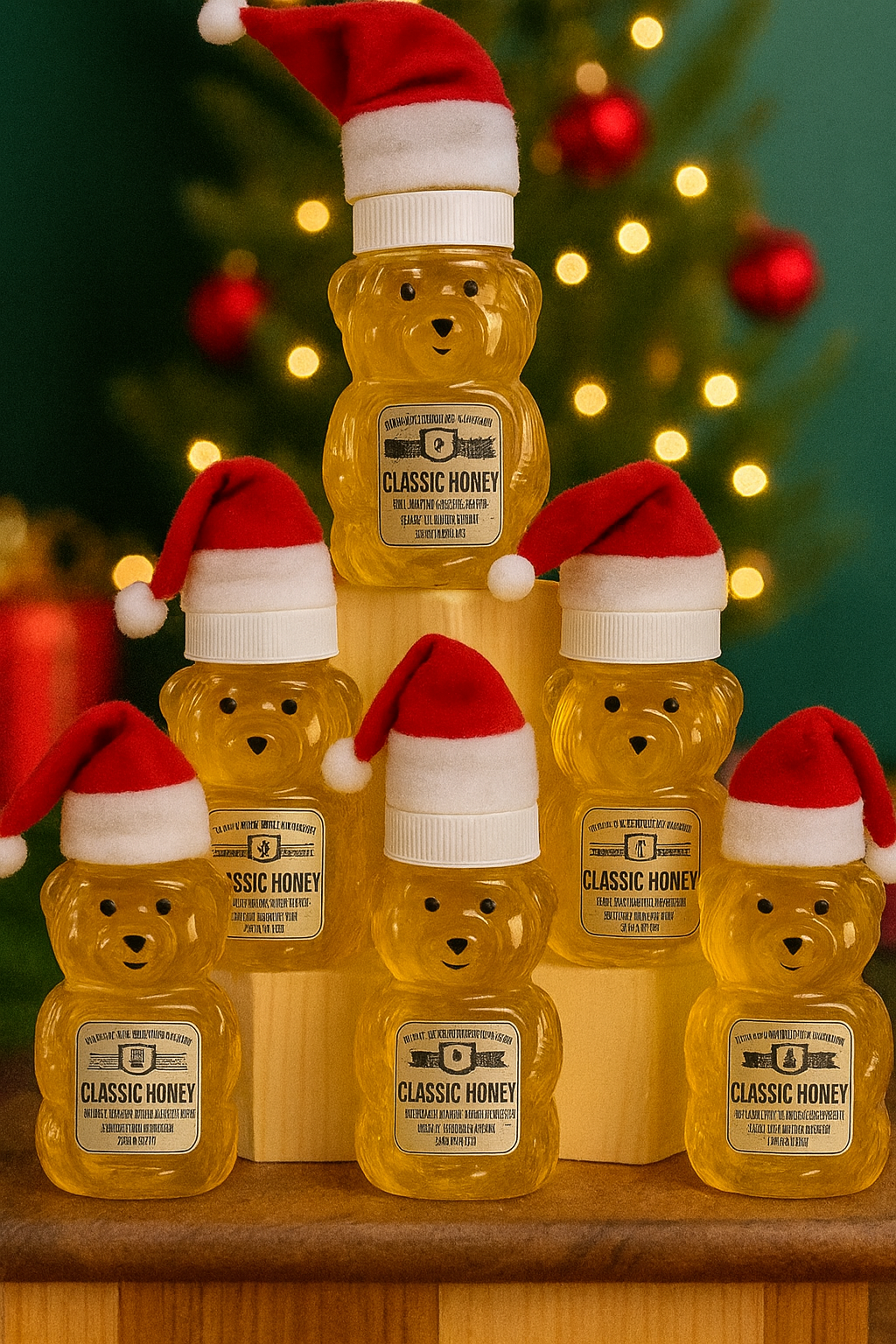 Big Bear Honey - Vente Miel - Ours en peluche de Noël au miel - 2 oz1