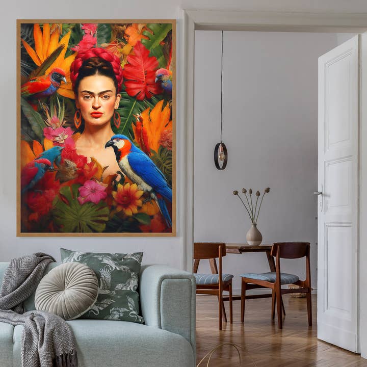 Ink & Drop - Wholesale Art print - Frida Kahlo Tropical Print2