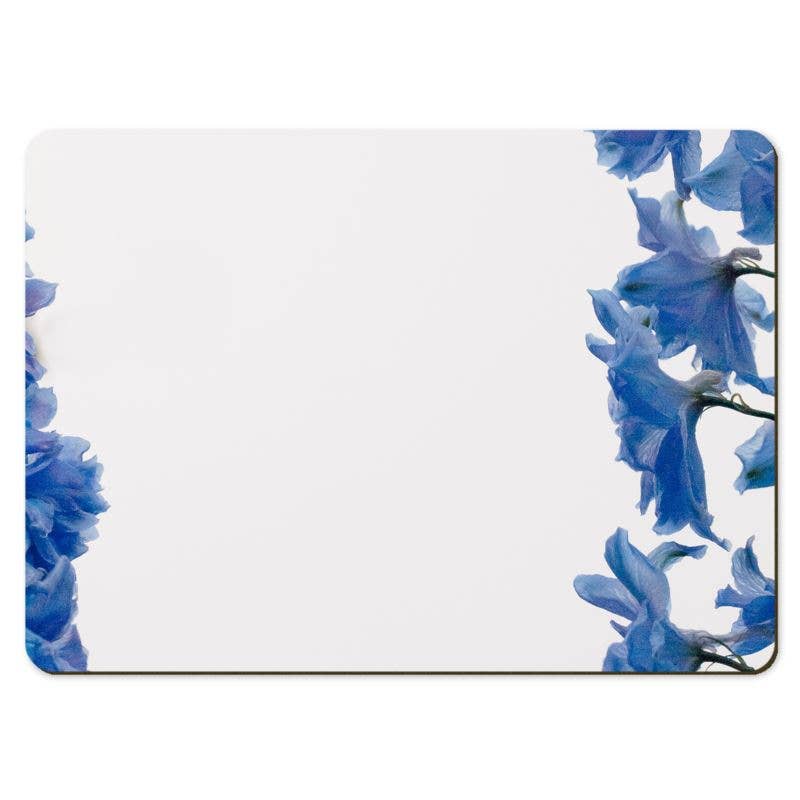 Gregory Dennis Design - Wholesale Placemat - 6 Floral Placemats - Delphinium4