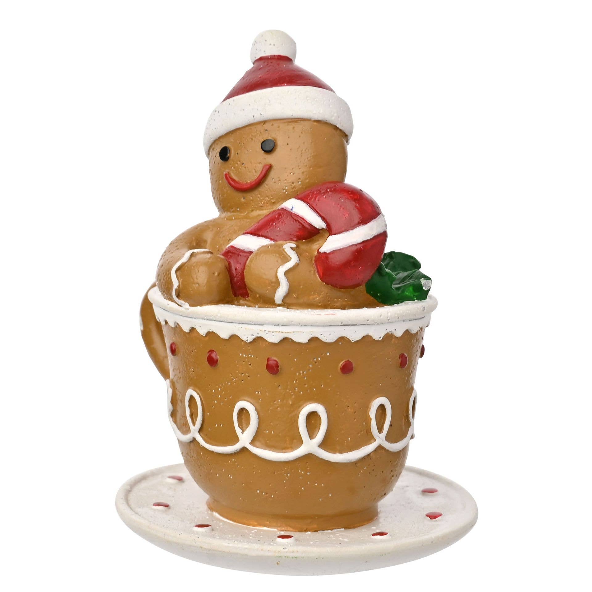 WIDDOP and Co. - Wholesale Christmas Decoration - **MULTI 4** Santa & Friends Gingerbread Teacup Decoration1