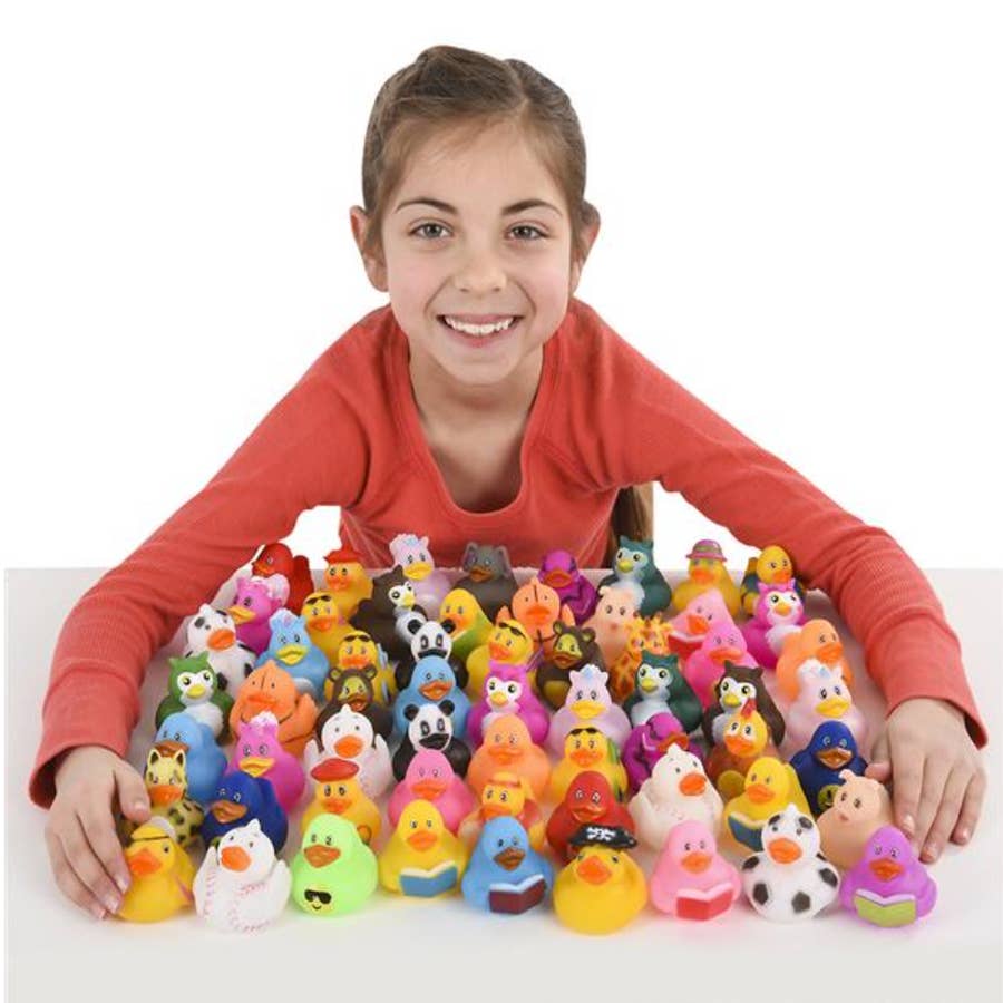 Hapros 12 Pack Mini 2 Rubber Ducks - Rubber Duckies Bath Toys for