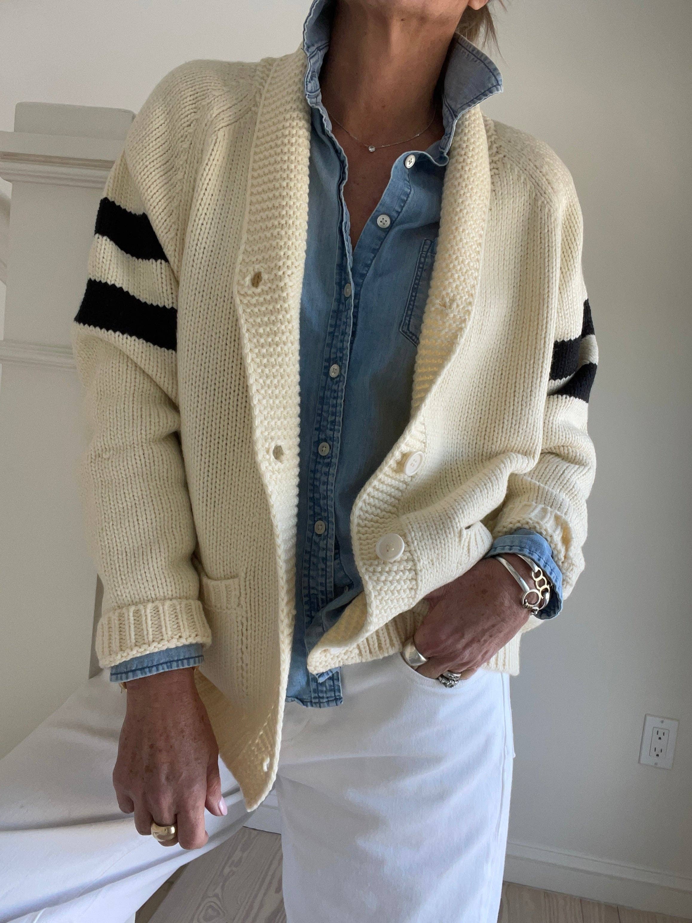 Pink Pineapple - Wholesale Cardigan - Women's - I'm Difficult Varsity Cardigan3