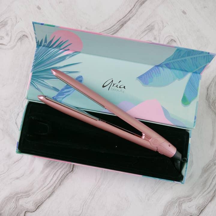 Aria Beauty ROSE GOLD DIGITAL HAIR STRAIGHTENER for wholesale by Aria Beauty