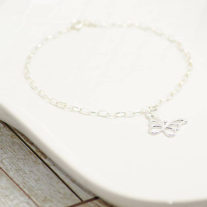 Sterling Silver fjäril charm armband för wholesale av Sophellie Jewellery