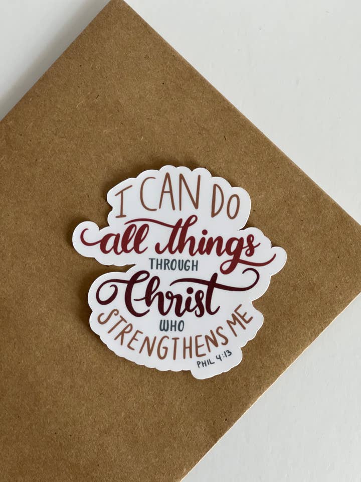 Je peux tout faire par l'intermédiaire du Christ qui me fortifie pour la vente par Confetti Living