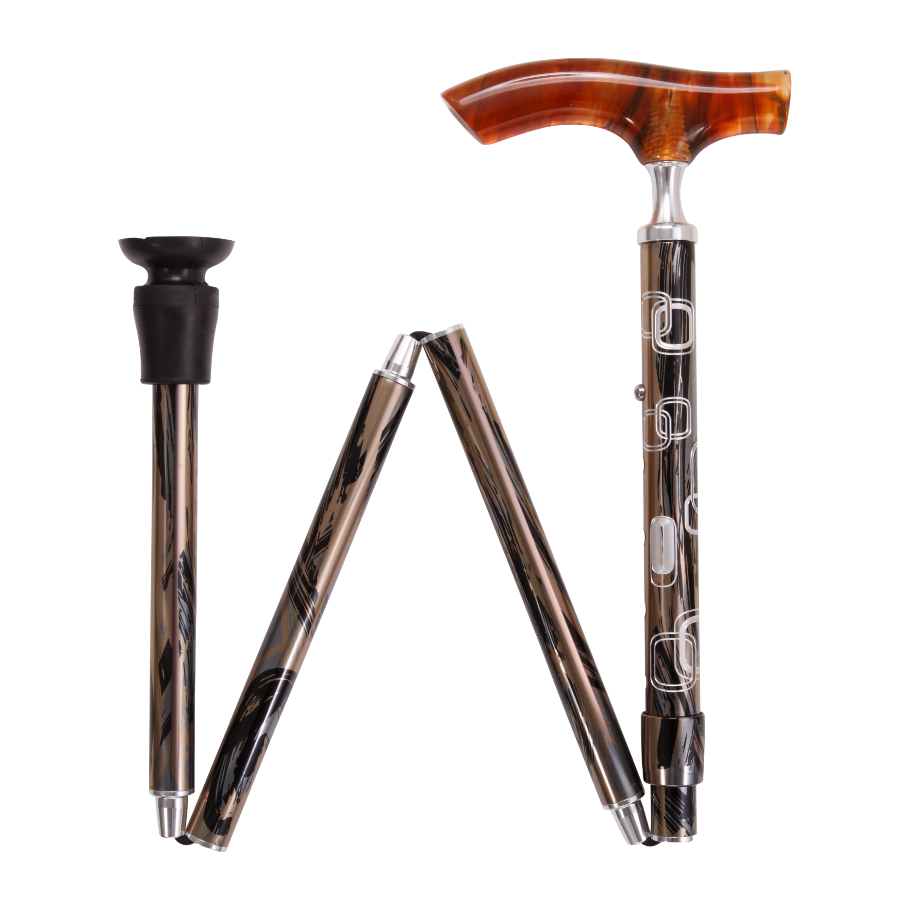 Harvy Canes - Wholesale First Aid Kit - Lucite Fritz Folding Cane1