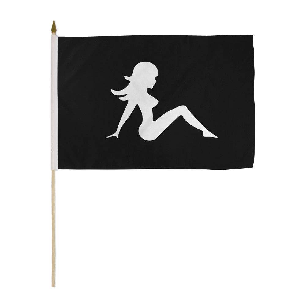 Flags Importer - Wholesale Flag - The Lady 12x18in Stick Flag0