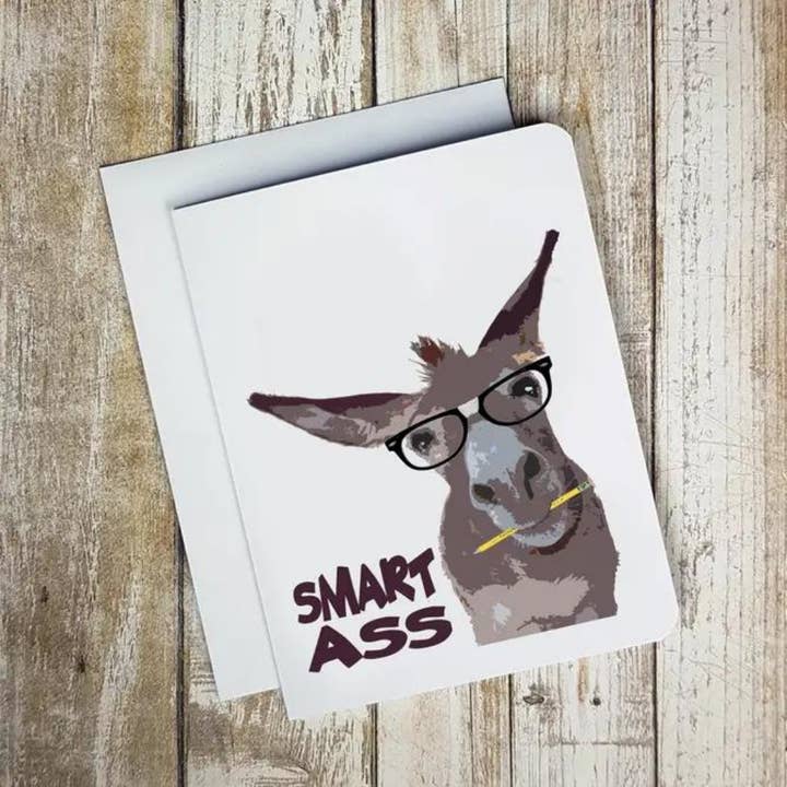 Smart Ass Card for wholesale by Blue Rocket Gifts