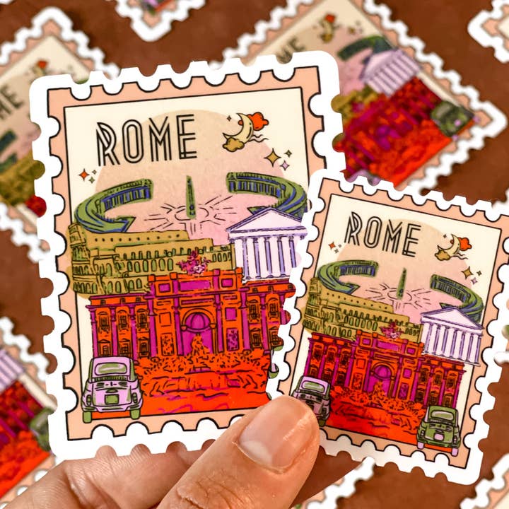 ROME STICKER voor wholesale door Atelier Nazli Brush