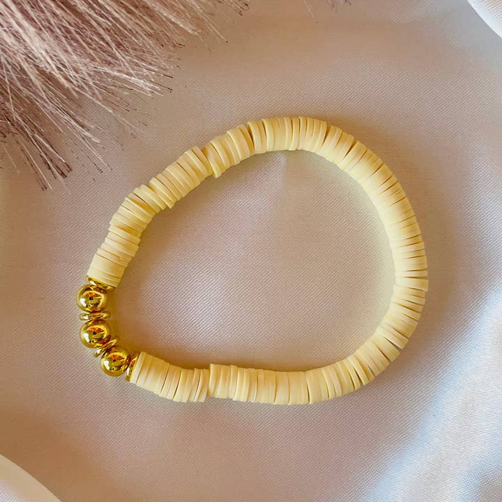 handmade by helen - Wholesale Beaded bracelet - sphere highlight - heishi bead bracelet14