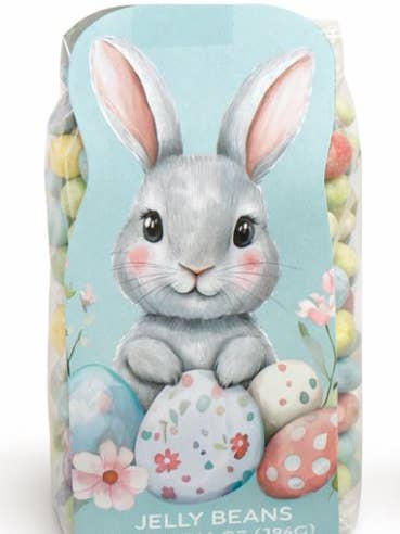 14 ounce Sour Jelly Beans Easter Bunny Packaging for wholesale by Kara Chocolates