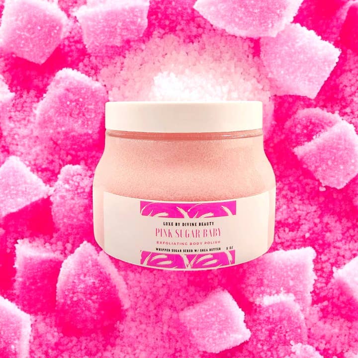 Divine Beauty Enterprises - Vendita all'ingrosso Scrub/esfoliante per il corpo - Scrub Esfoliante per il Corpo Pink Sugar Baby1